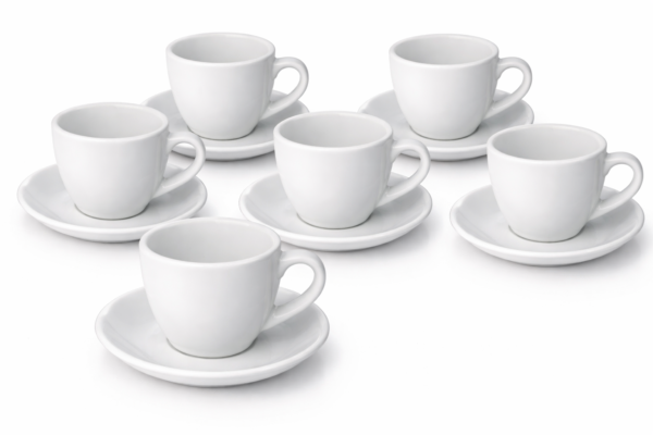 POCILLO Y PLATO 160 CONICO WHITE