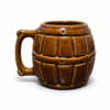 Taza cerámica con forma de barril POCILLO ARTESANAL #9 VARIOS TAMAÑOS