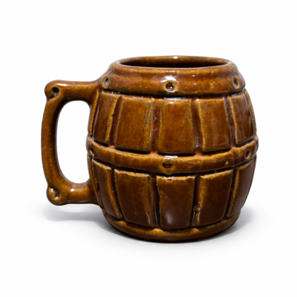 Taza cerámica con forma de barril POCILLO ARTESANAL #9 VARIOS TAMAÑOS