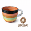 Taza colorida con logo de bodega POCILLO SOLO 350 ARTESANAL
