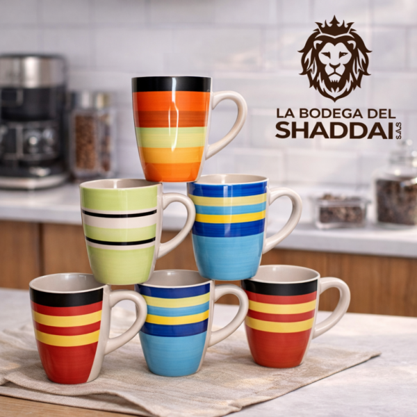 Tazas de colores en la cocina MUG 10 OZ ARTESANAL