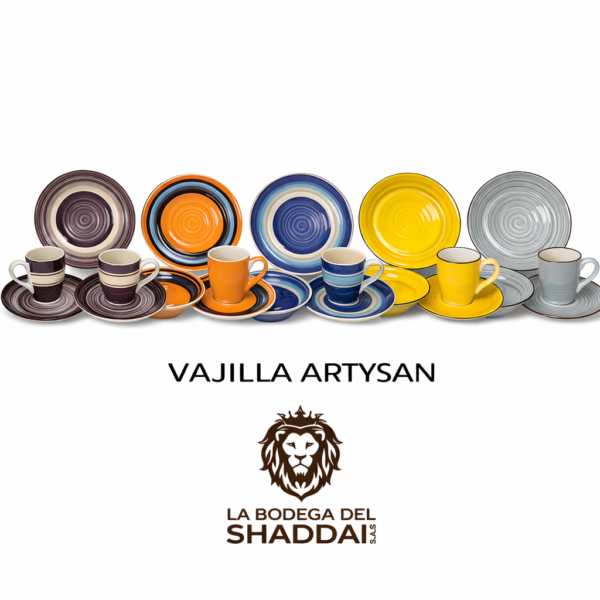 Vajilla Artysan en tonos vibrantes (1) VAJILLA ARTYSAN