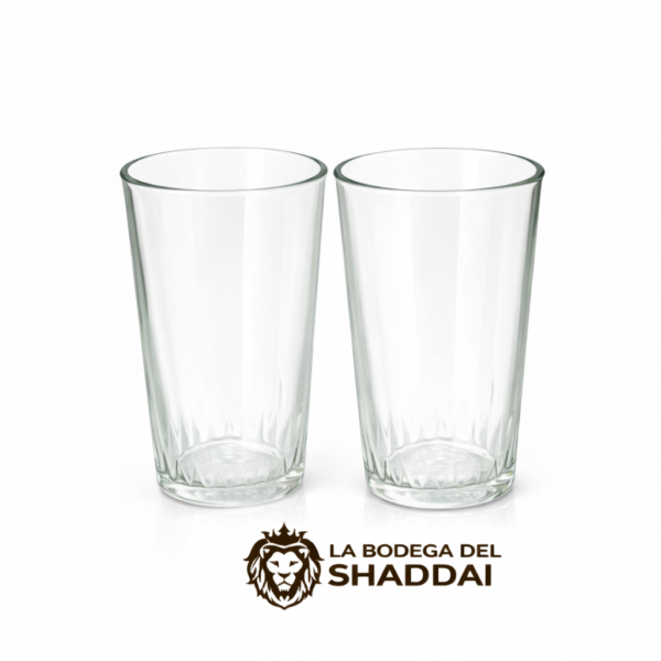 Vasos de cristal con logo distintivo VASO CRISTAL DIAMANTE #9 ONZ TRANSPARENTE
